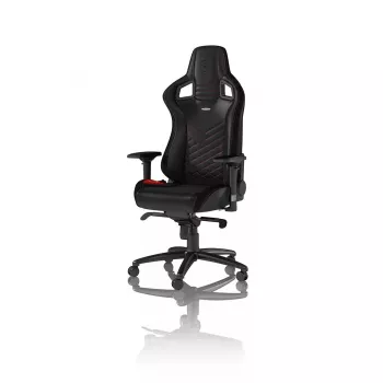 PC herná stolička noblechairs EPIC čalúnené sedadlo čierna červená 120 kg