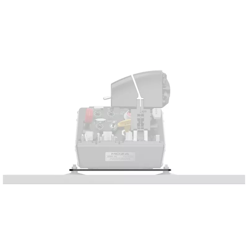 Moza Racing Flight Support Plate, montážny adaptér leteckej základne, čierna, oceľ, MOZA Flight Base, MOZA páka plynu, 220 mm, 220 mm