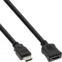 InLine HDMI kábel, High-Speed-HDMI kábel, M/W, čierny, zlaté kontakty, 3 m