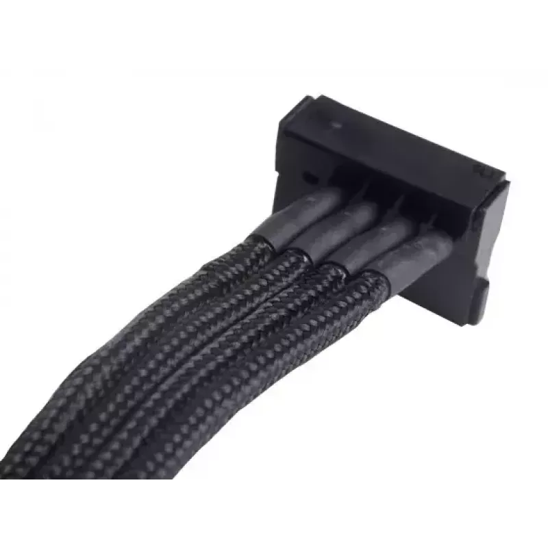 SilverStone SST-PP07-BTSB predlžovací kábel zo 4-pinového Molex na 4x SATA, 300 mm, čierny