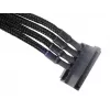 SilverStone SST-PP07-BTSB predlžovací kábel zo 4-pinového Molex na 4x SATA, 300 mm, čierny