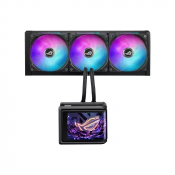 All-in-One kvapalinový chladič ASUS ROG Ryuo IV SLC 360 ARGB – 120 mm ventilátor, 360 mm radiátor, čierny