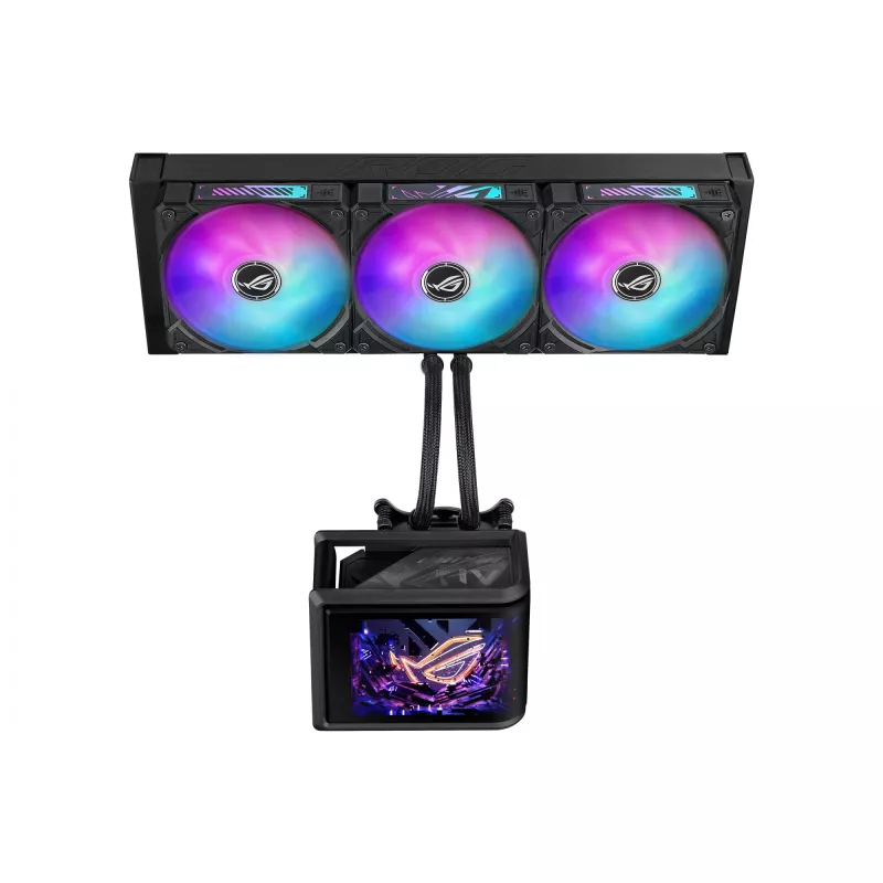 All-in-One kvapalinový chladič ASUS ROG Ryuo IV SLC 360 ARGB – 120 mm ventilátor, 360 mm radiátor, čierny
