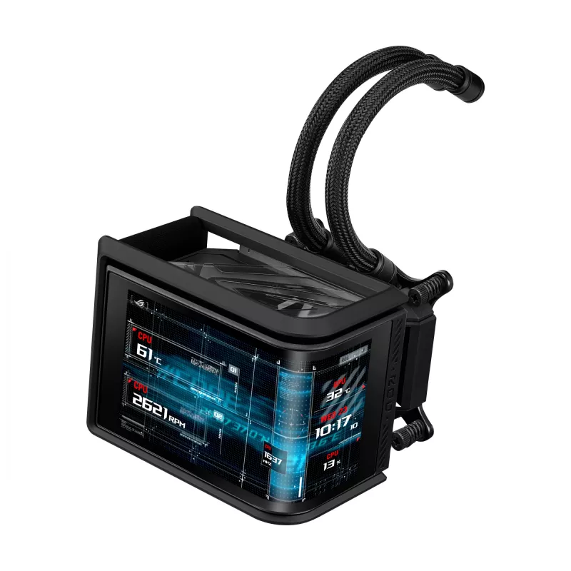 All-in-One kvapalinový chladič ASUS ROG Ryuo IV SLC 360 ARGB – 120 mm ventilátor, 360 mm radiátor, čierny