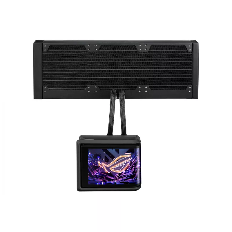 All-in-One kvapalinový chladič ASUS ROG Ryuo IV SLC 360 ARGB – 120 mm ventilátor, 360 mm radiátor, čierny