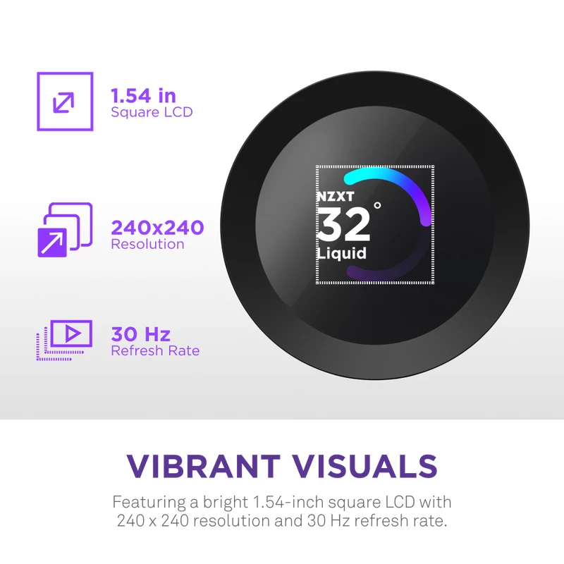 All-in-One kvapalinový chladič NZXT Kraken Plus 360 12 cm čierny Fluid Dynamic Bearing
