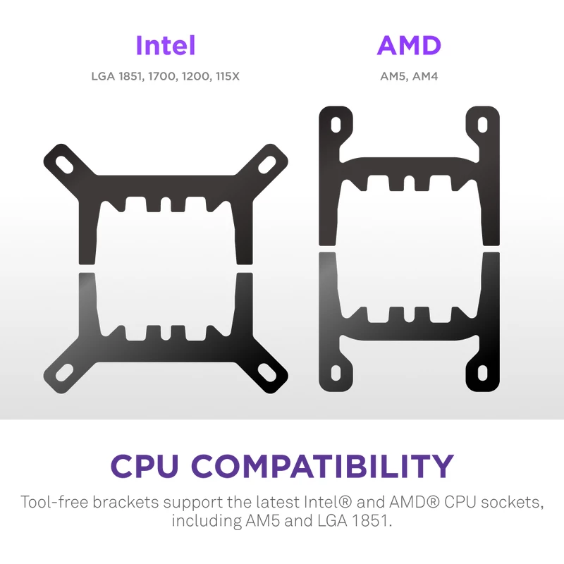 All-in-One kvapalinový chladič NZXT Kraken Plus 360 12 cm čierny Fluid Dynamic Bearing