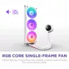 All-in-One kvapalinový chladič NZXT Kraken Plus 360 RGB biely 500–2400 ot/min