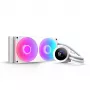 All-in-one kvapalinový CPU chladič NZXT Kraken Plus RGB 240 — 120 mm ventilátor, FDB ložisko, biely