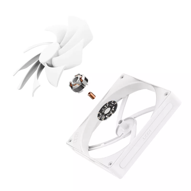 NZXT CPU chladič F140Q 140mm tichý Airflow Pwm biely