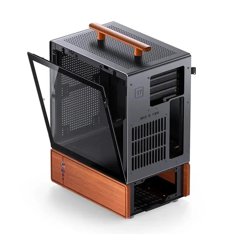 PC skriňa Jonsbo T7 Midi-Tower mATX Tempered Glass čierna