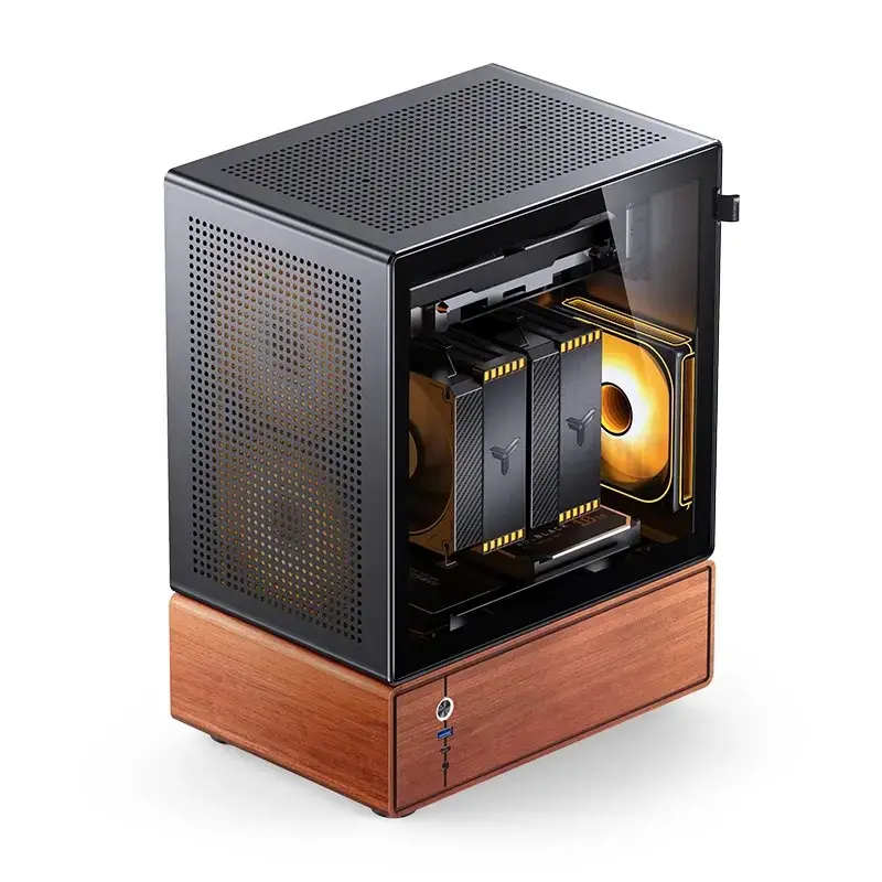 PC skriňa Jonsbo T7 Midi-Tower mATX Tempered Glass čierna