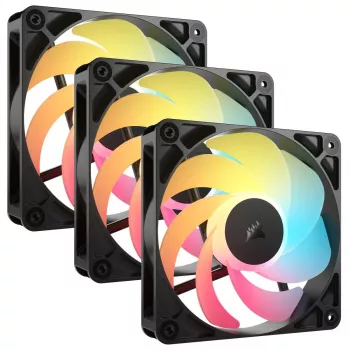 Chladiaci ventilátor CORSAIR RS120-R ARGB 120mm 3-pack, 120 mm, ARGB osvetlenie, 3 ventilátory
