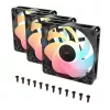 Chladiaci ventilátor CORSAIR RS120-R ARGB 120mm 3-pack, 120 mm, ARGB osvetlenie, 3 ventilátory