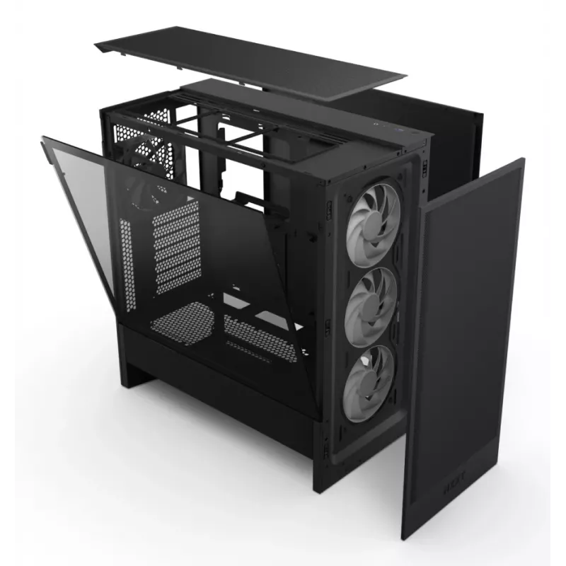 Skrinka NZXT H5 Flow RGB (2024) Midi Tower, čierna