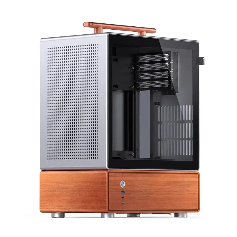 PC skriňa Jonsbo T7 Midi Tower mATX Tempered Glass strieborná