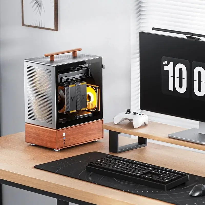 PC skriňa Jonsbo T7 Midi Tower mATX Tempered Glass strieborná