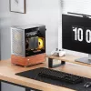 PC skriňa Jonsbo T7 Midi Tower mATX Tempered Glass strieborná