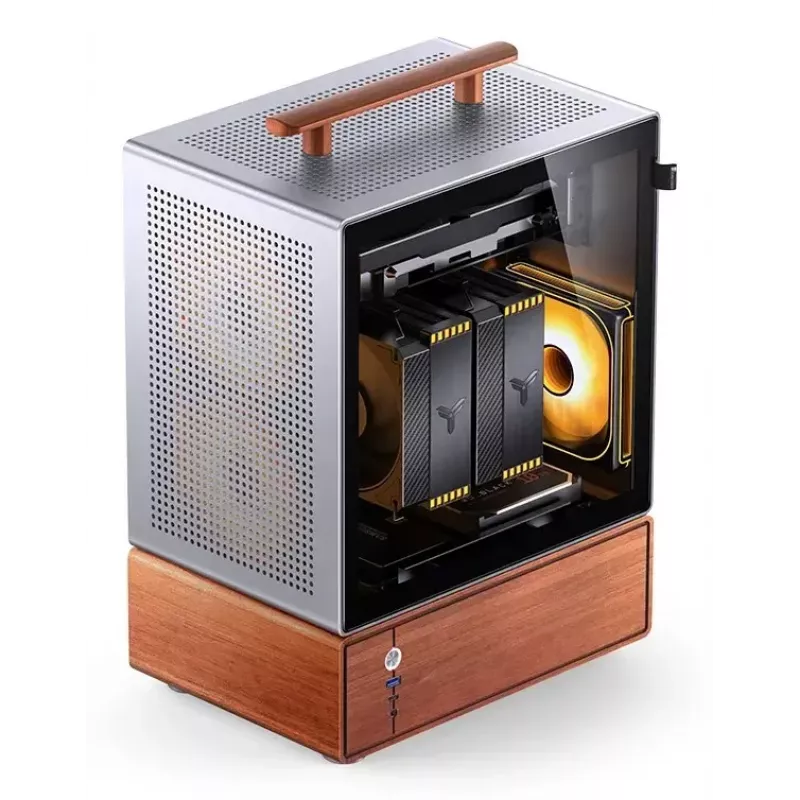 PC skriňa Jonsbo T7 Midi Tower mATX Tempered Glass strieborná