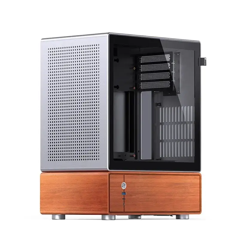 PC skriňa Jonsbo T7 Midi Tower mATX Tempered Glass strieborná