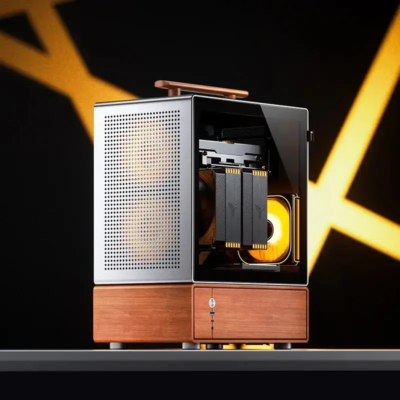 PC skriňa Jonsbo T7 Midi Tower mATX Tempered Glass strieborná