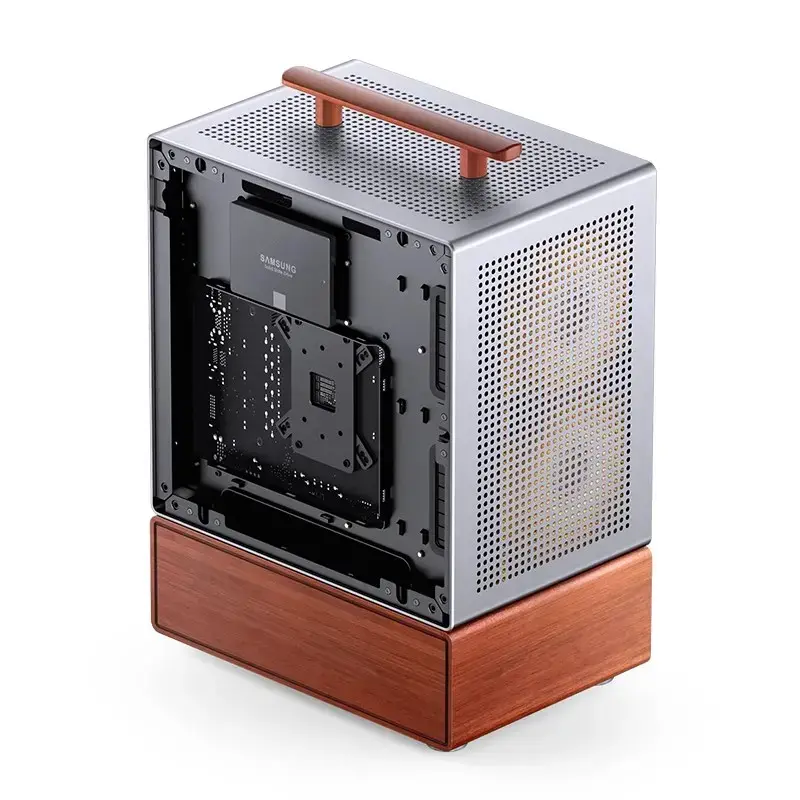 PC skriňa Jonsbo T7 Midi Tower mATX Tempered Glass strieborná