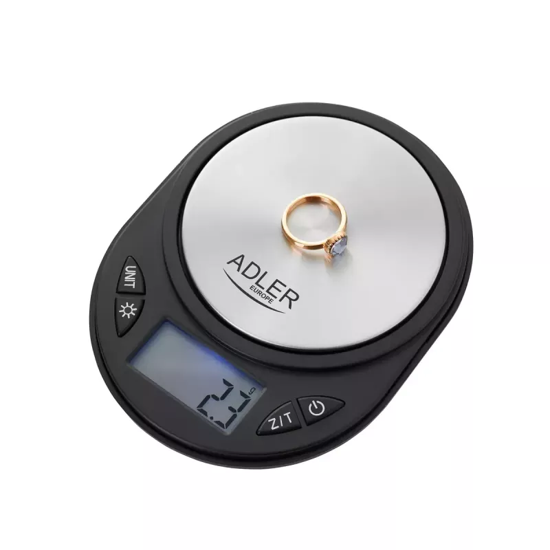 Precízne váhy Adler AD 3162 – kapacita 750 g, presnosť 0,1 g, čierne