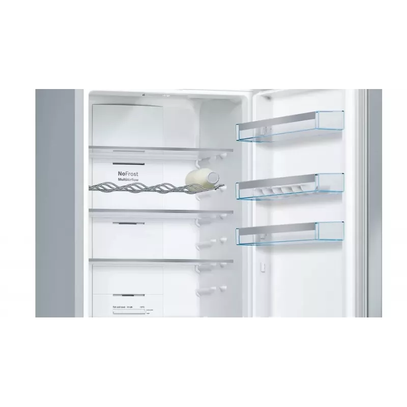 Bosch Serie 4 KGN397IEQ chladnička s mrazničkou voľne stojaca 368 l nerez