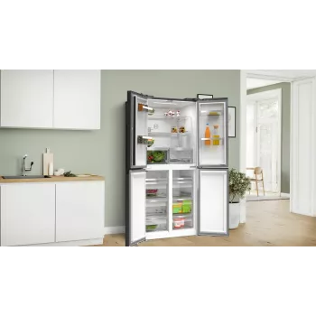 Bosch Serie 4 KMC85LBEA chladnička Side-by-Side, voľne stojaca, 547 l, čierna