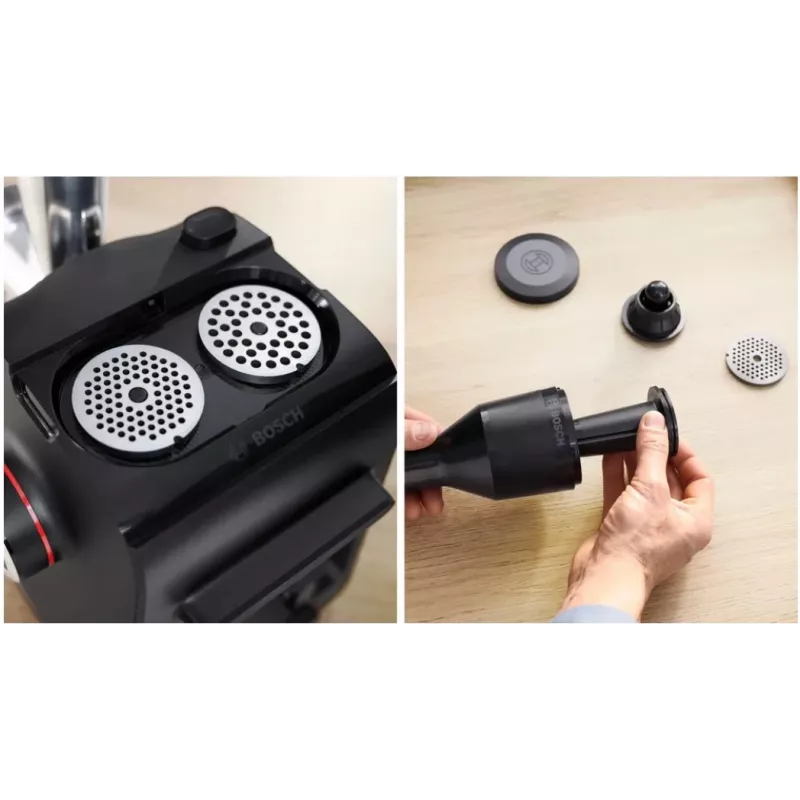 Bosch Serie 4 MFWS440B mlynček na mäso 1900 W, čierny, strieborný