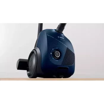 Vysávač Bosch Serie 2 BGBS2BU1T — 850 W, 3,5 l vrecko, 8 m akčný rádius, modrý