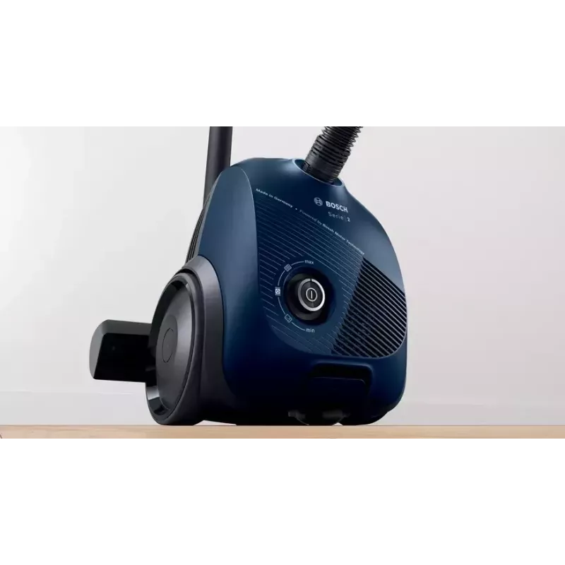 Vysávač Bosch Serie 2 BGBS2BU1T — 850 W, 3,5 l vrecko, 8 m akčný rádius, modrý