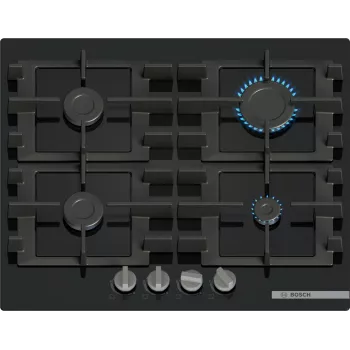 Bosch Serie 4 PNP6B6K40 varná doska čierna zabudovateľná 60 cm plynová 4 zóny