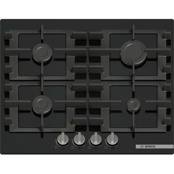 Bosch Serie 4 PNP6B6K40 varná doska čierna zabudovateľná 60 cm plynová 4 zóny
