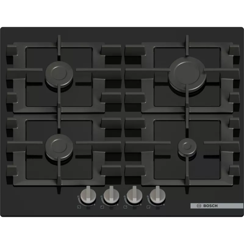 Bosch Serie 4 PNP6B6K40 varná doska čierna zabudovateľná 60 cm plynová 4 zóny