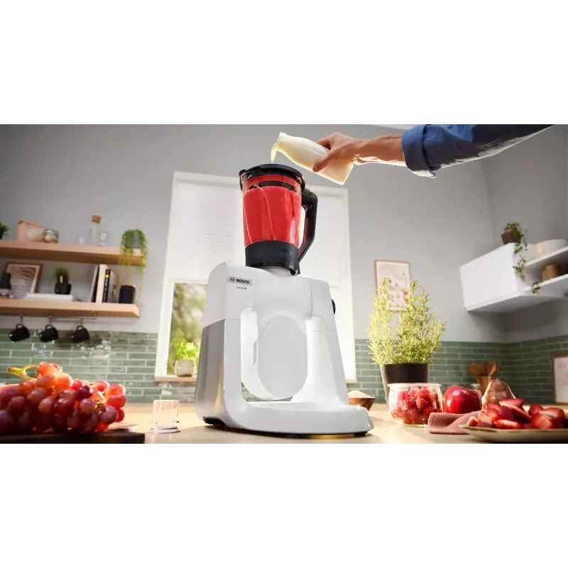 Bosch Serie 6 MUMS6EW22 kuchynský robot, 1600 W, cukrárska sada, nadstavec mixéra, biela/nehrdzavejúca oceľ