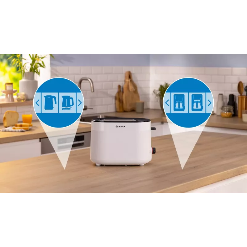 Bosch TAT2M121 hriankovač 6 2 plátky 950 W biela