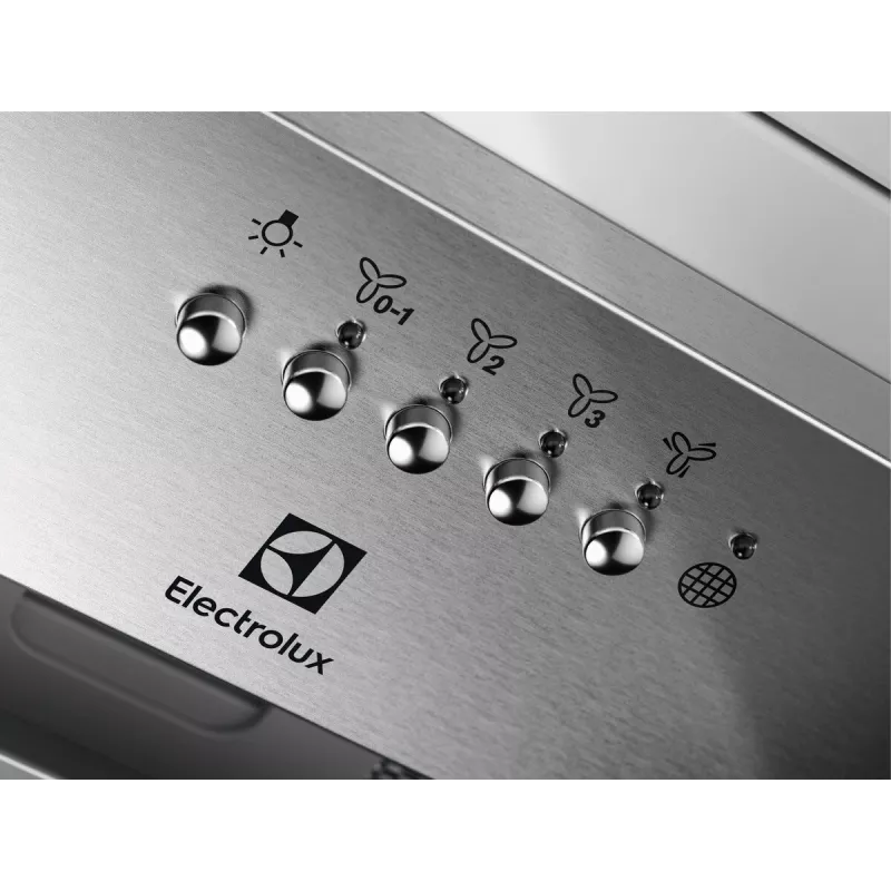 Electrolux LFG516X vstavaný odsávač pár, 54 cm, 600 m³/h (intenzívny režim), 3 rýchlosti, LED, diaľkové ovládanie, nehrdzavejúca oceľ