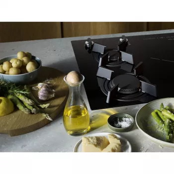 Electrolux KDI641723K varná doska čierna vstavaná 60 cm kombinovaná 4 zóny, otočný ovládač, dotykové ovládanie