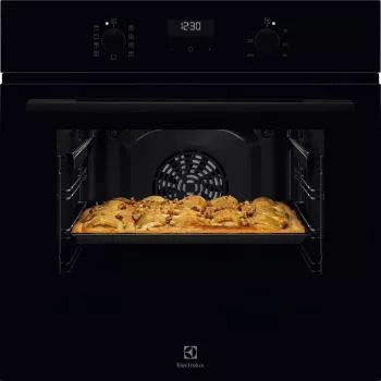 Vstavaná elektrická rúra Electrolux Séria 600 EOD5H70BZ, 65 l, 2750 W, čierna, otočné ovládače, LED displej