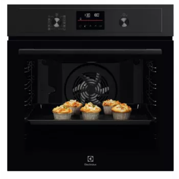 Vstavaná elektrická rúra Electrolux EOD4P57H — 72 L, pyrolytické samočistenie, para & horúci vzduch, gril 2300W, čierna