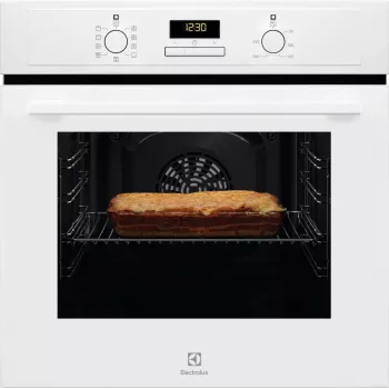 Vstavaná elektrická rúra Electrolux EOF3H40BW, 65 l, horúci vzduch, gril, AquaClean, biela