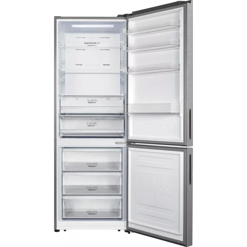 Gorenje NRK720EAXL4 chladnička s mrazničkou, voľne stojaca, 495 l, sivá