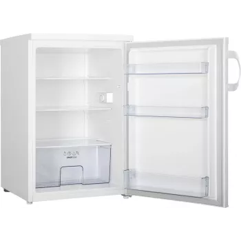 Voľne stojaca chladnička Gorenje R492PW — 133 l, biela, premeniteľné otváranie dverí, LED osvetlenie, otočné ovládače