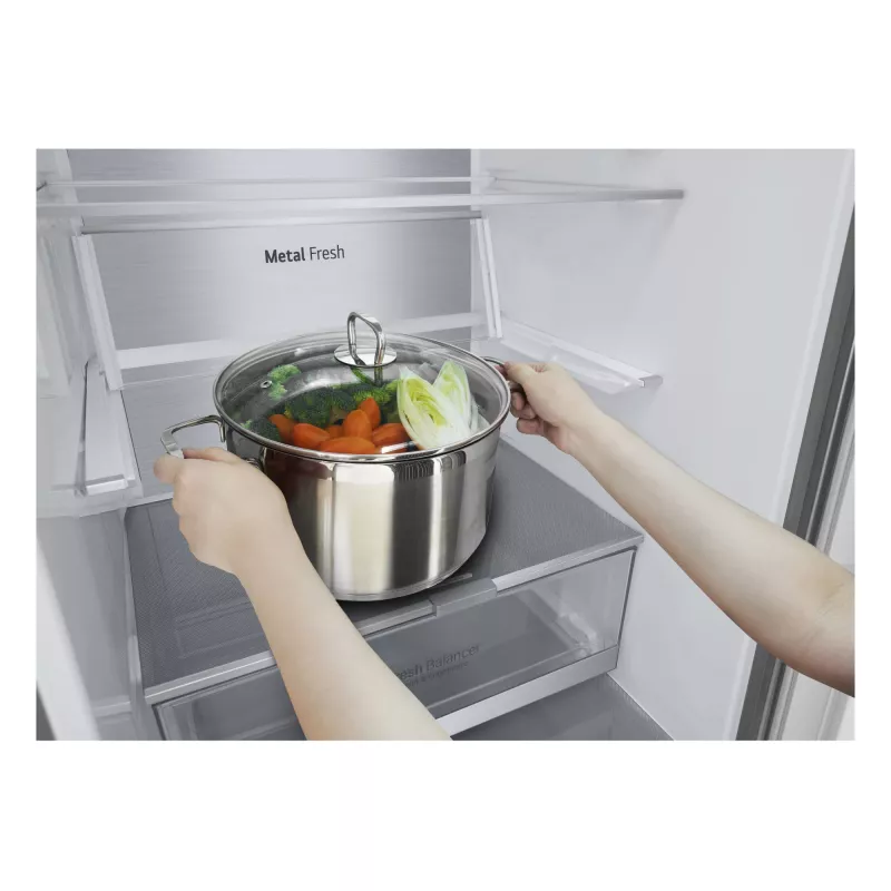 LG GBV7280DPY.APYQEUR chladnička s mrazničkou voľne stojaca 387 l strieborná