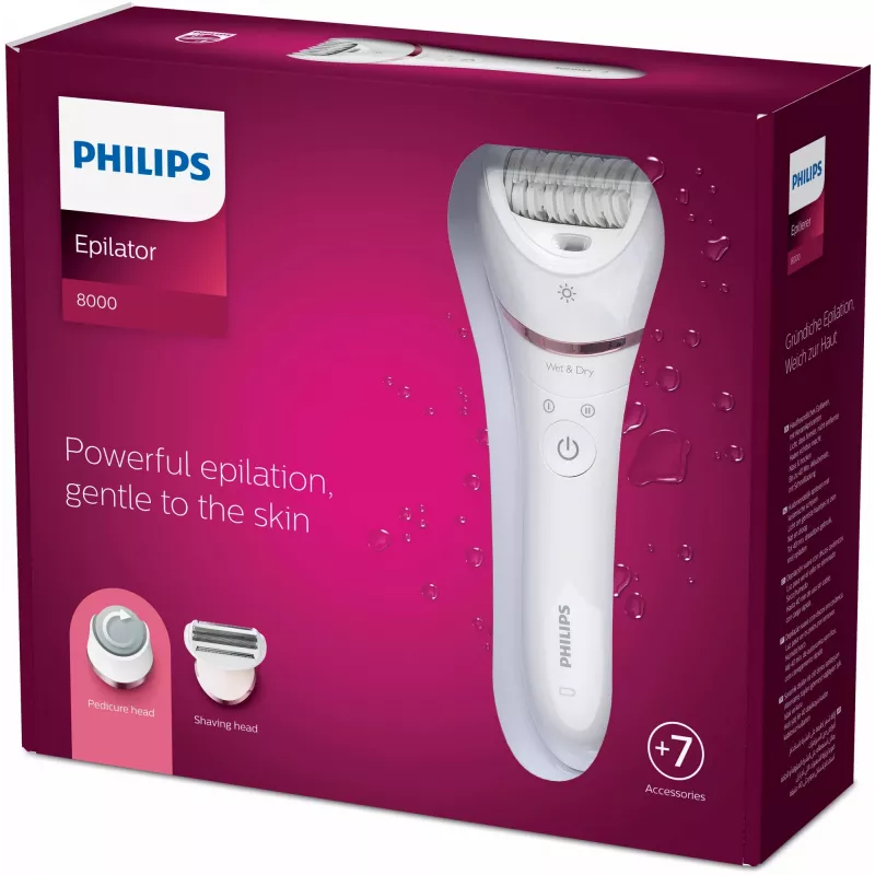 Philips 8000 Series epilátor Series 8000 BRE730/10 mokrý a suchý epilátor