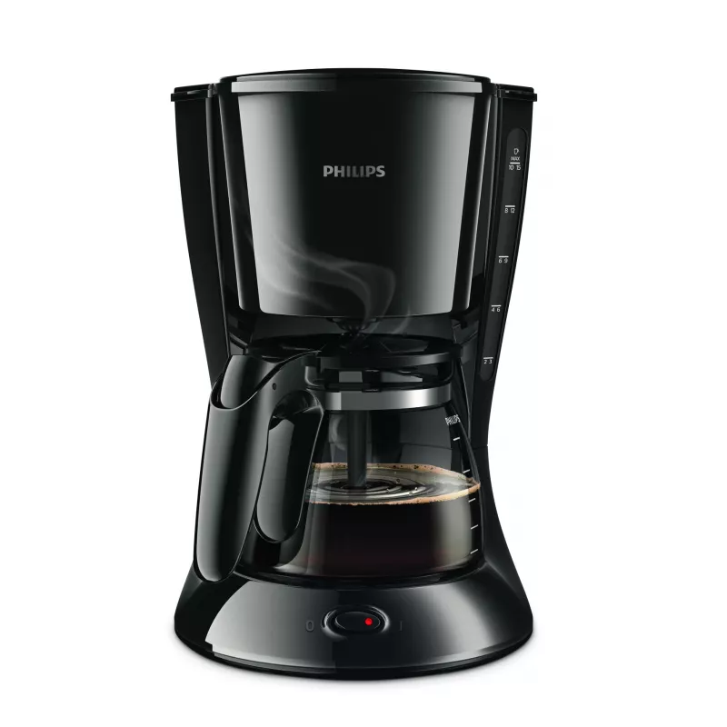 Philips Daily Collection HD7461/20 prekvapkávací kávovar, sklenená kanvica, 1000 W, čierny