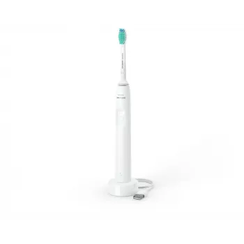 Zvuková zubná kefka Philips 2100-Series HX3651/13 – nabíjacia zvuková zubná kefka pre dospelých, 2-minútový časovač, biela, 1 hlava kefky