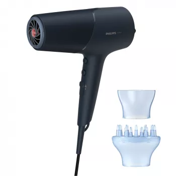 Fén Philips BHD512/00 2300 W, 6 stupňov teploty/rýchlosti, ionický, difúzor a koncentrátor, tmavomodrá