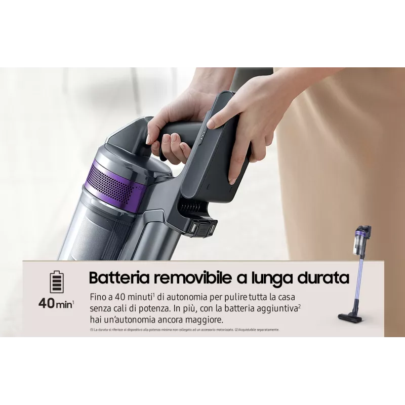 Samsung VS15A6031R4 tyčový vysávač batéria suchý bez vrecka 0,8 L čierna